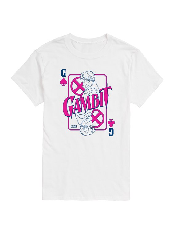 - X-Men Gambit Playing Card Men's Short Sleeve Graphic T-Shirt