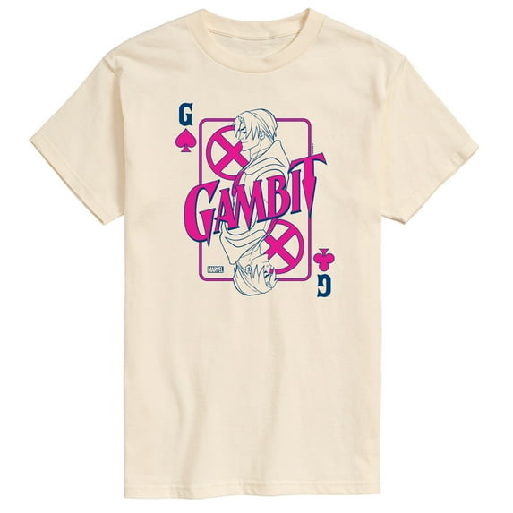 Marvel X-Men - Gambit Playing Card - Men's Short Sleeve Graphic T-Shirt