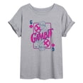 thumbnail image 1 of X-Men - X-Men Gambit Playing Card Oversized Graphic T-Shirt, 1 of 4