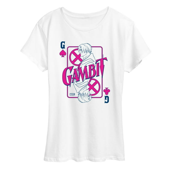 Marvel X-Men - Gambit Playing Card - Women's Short Sleeve Graphic T-Shirt