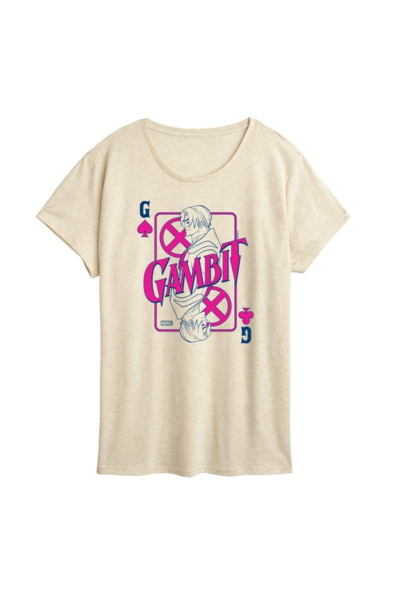 X-Men - Gambit Playing Card - Women's Short Sleeve Graphic T-Shirt