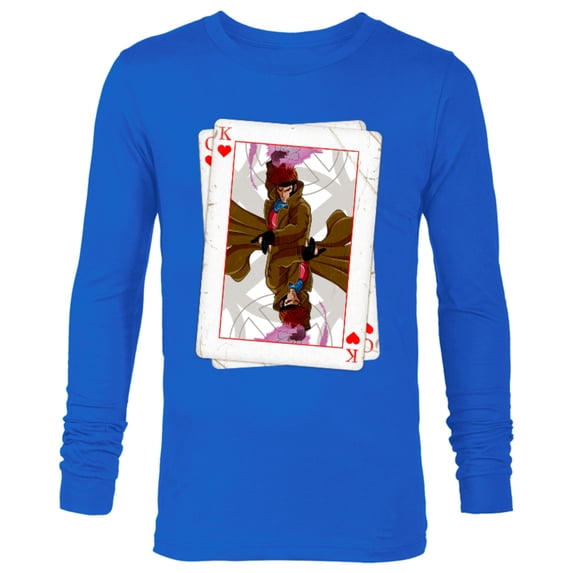 Marvel X-Men Gambit Playing Cards 90s - Long Sleeve T-Shirt for Men – Customized-Royal