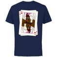 thumbnail image 1 of Marvel X-Men Gambit Playing Cards 90s - Short Sleeve Cotton T-Shirt for Adults - Customized-Navy, 1 of 5