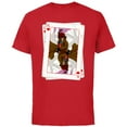 thumbnail image 1 of Marvel X-Men Gambit Playing Cards 90s - Short Sleeve Cotton T-Shirt for Adults - Customized-Red, 1 of 5
