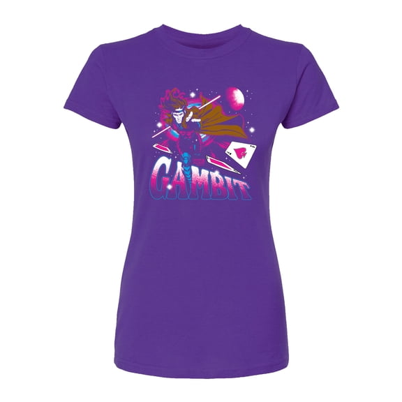 Marvel X-Men - Gambit Space - Juniors Fitted Graphic T-Shirt