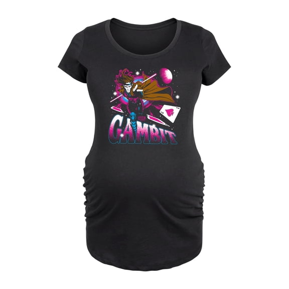 Marvel X-Men - Gambit Space - Maternity Scoop Neck Graphic T-Shirt