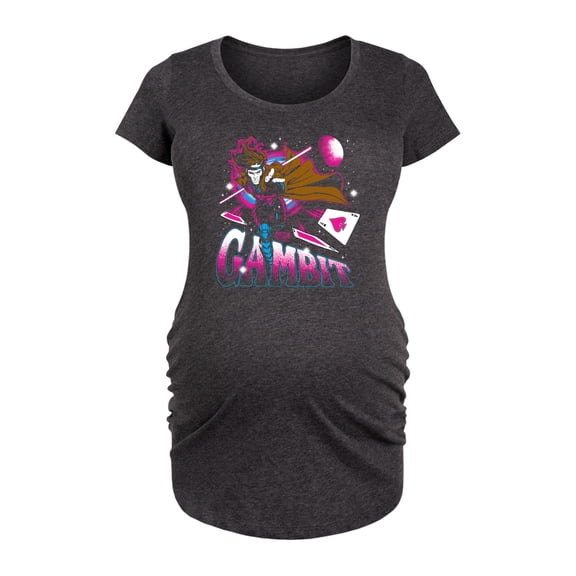 Marvel X-Men - Gambit Space - Maternity Scoop Neck Graphic T-Shirt