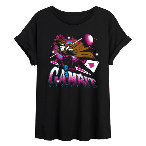 Marvel X-Men - Gambit Space - Women's Oversized Graphic T-Shirt