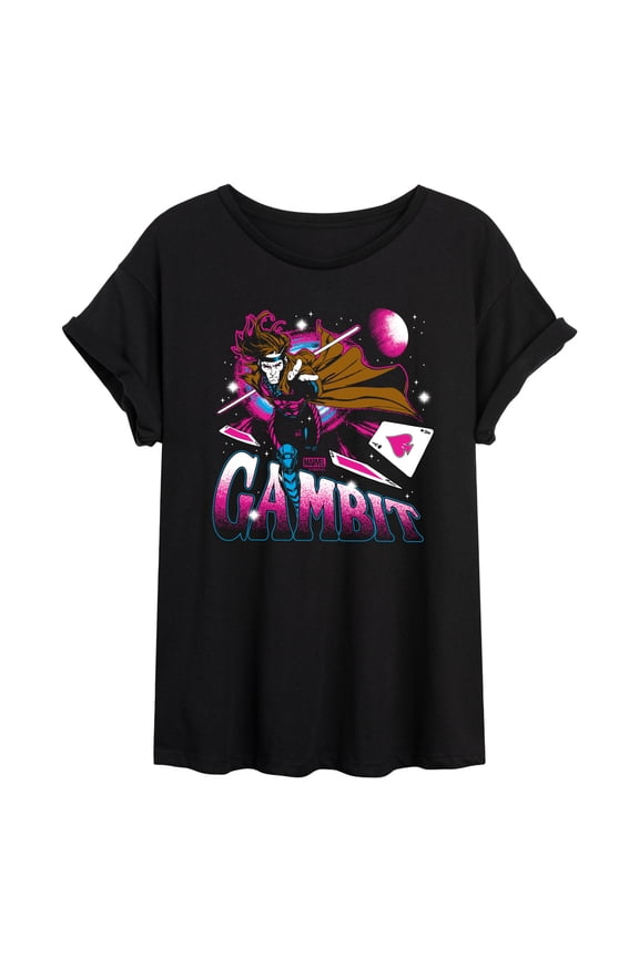 X-Men - Gambit Space - Women's Oversized Graphic T-Shirt