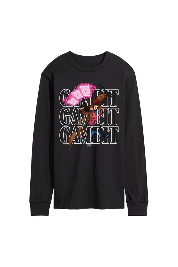 X-Men - Gambit Stack - Men's Long Sleeve Graphic T-Shirt