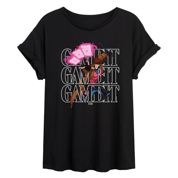 X-Men - X-Men Gambit Stack Oversized Graphic T-Shirt
