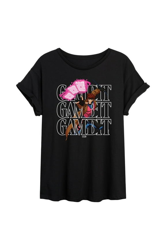 X-Men - Gambit Stack - Women's Oversized Graphic T-Shirt