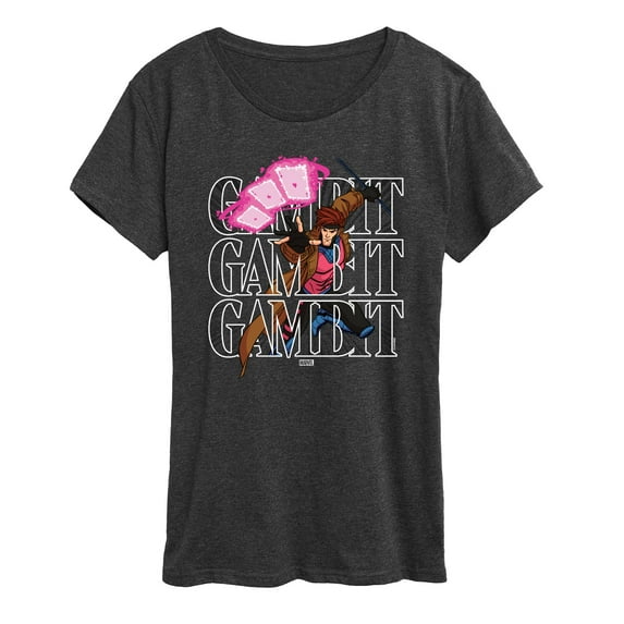 Marvel X-Men - Gambit Stack - Women's Short Sleeve Graphic T-Shirt