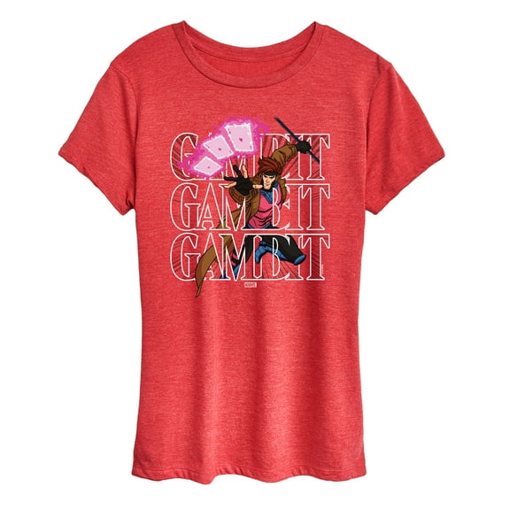 Marvel X-Men - Gambit Stack - Women's Short Sleeve Graphic T-Shirt