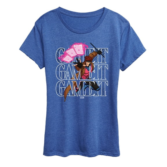 Marvel X-Men - Gambit Stack - Women's Short Sleeve Graphic T-Shirt