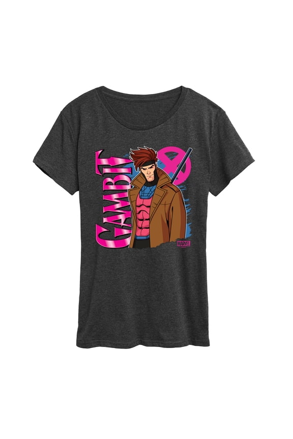 X-Men - Gambit With Logo - Women's Short Sleeve Graphic T-Shirt