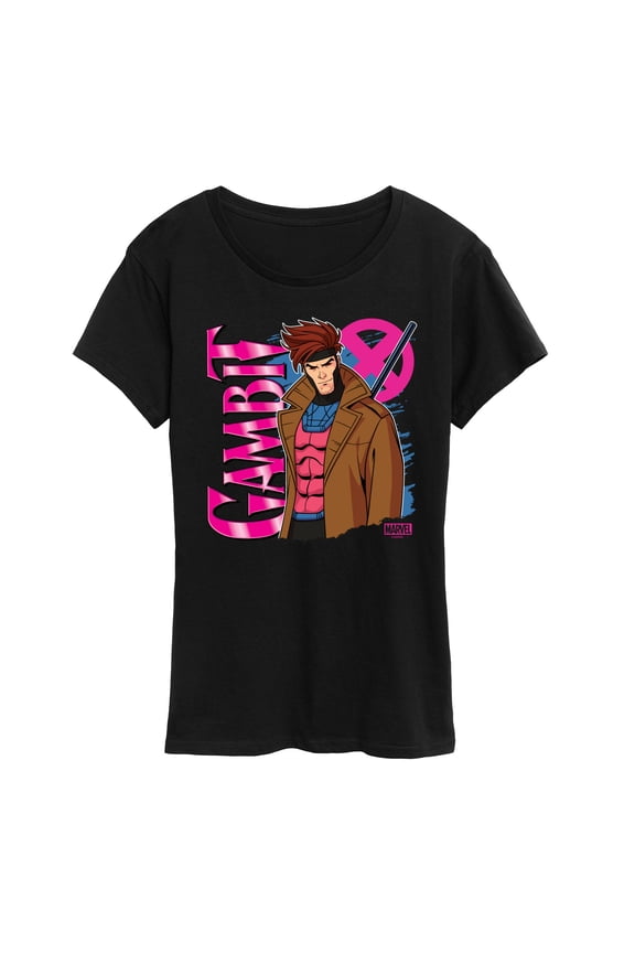 X-Men - Gambit With Logo - Women's Short Sleeve Graphic T-Shirt
