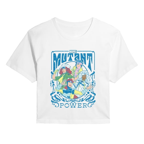 Marvel X-Men - Girl Group - Juniors Cropped Graphic T-Shirt