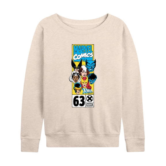 Marvel - X Men Heads - Women's French Terry Long Sleeve Pullover