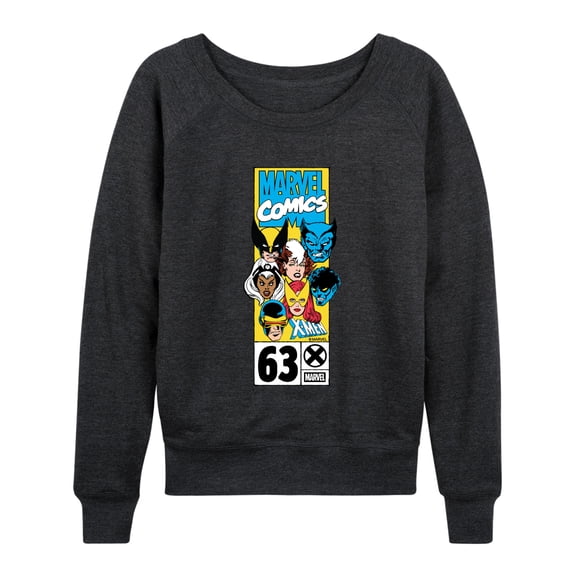 Marvel - X Men Heads - Women's French Terry Long Sleeve Pullover