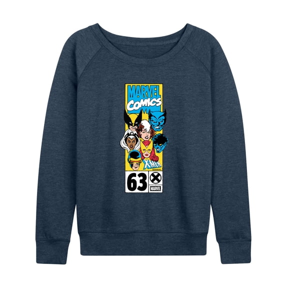 Marvel - X Men Heads - Women's French Terry Long Sleeve Pullover