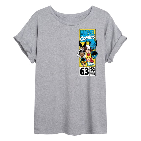 Marvel - X Men Heads - Women's Oversized Graphic T-Shirt