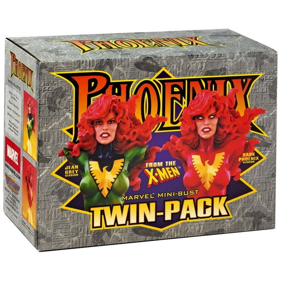 Marvel X-Men Jean Grey & Dark Phoenix Mini Bust 2-Pack