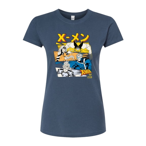 Marvel X-Men - Kanji Stacked - Juniors Fitted Graphic T-Shirt