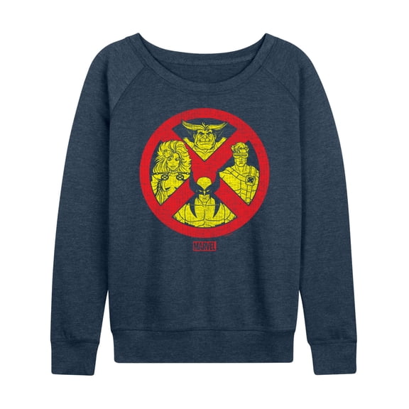 Marvel X-Men - Logo Characters - Women's French Terry Pullover Sweatshirt