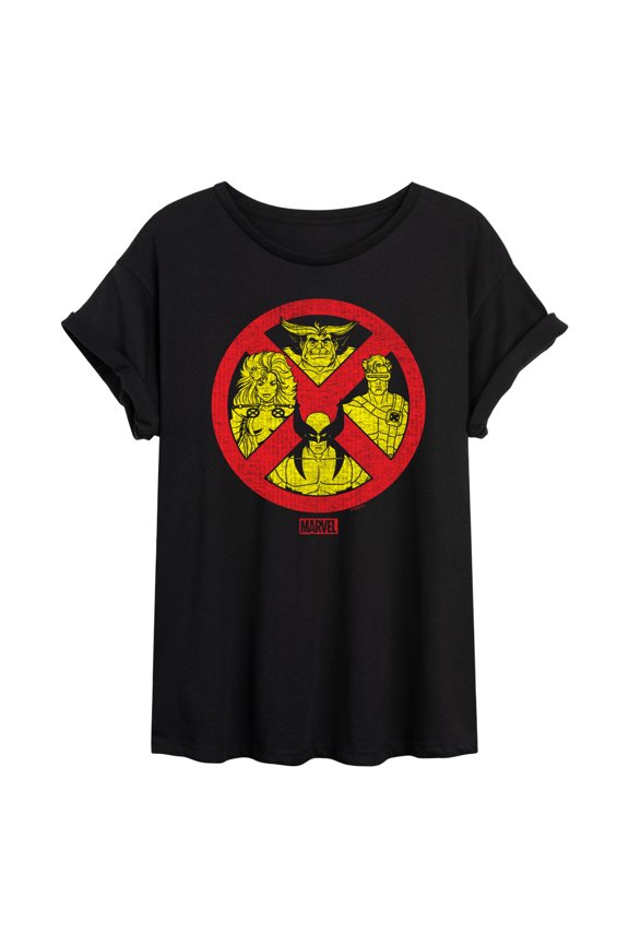 X-Men - Logo Characters - Women's Oversized Graphic T-Shirt