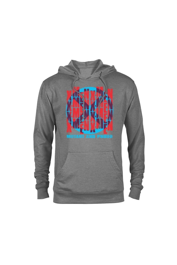 X-Men Logo Mutant and Proud - Pullover Hoodie for Adults – Customized-Graphite Heather