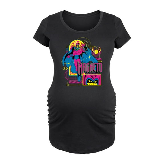 Marvel X-Men - Magneto Vaporwave - Maternity Scoop Neck Graphic T-Shirt