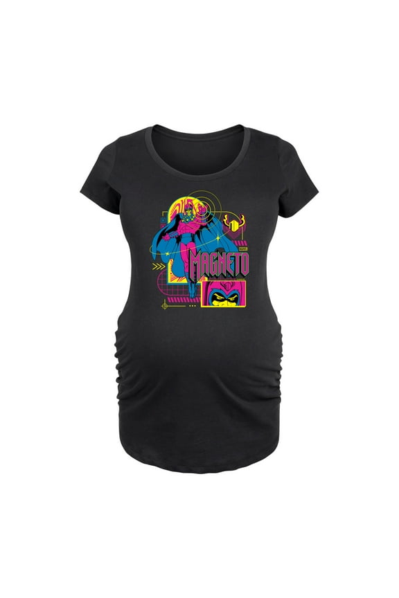 X-Men - Magneto Vaporwave - Maternity Scoop Neck Graphic T-Shirt