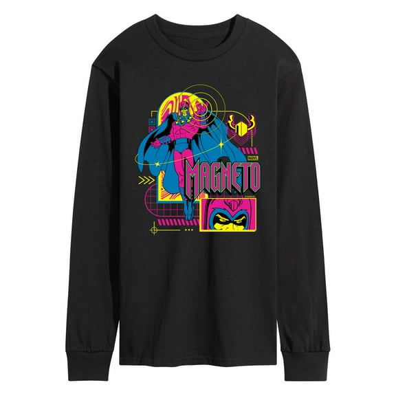 Marvel X-Men - Magneto Vaporwave - Men's Long Sleeve Graphic T-Shirt