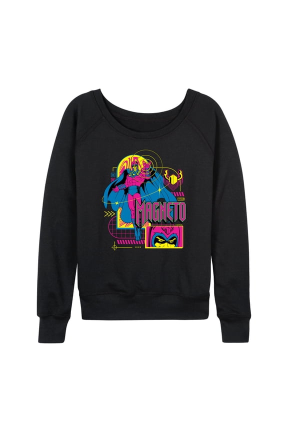 X-Men - Magneto Vaporwave - Women's French Terry Pullover Sweatshirt