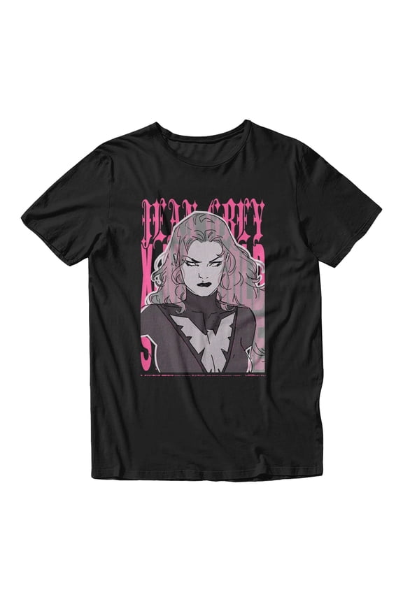 X-Men Men's Jean Grey Dark Phoenix T-Shirt (Black, S-XXXL)