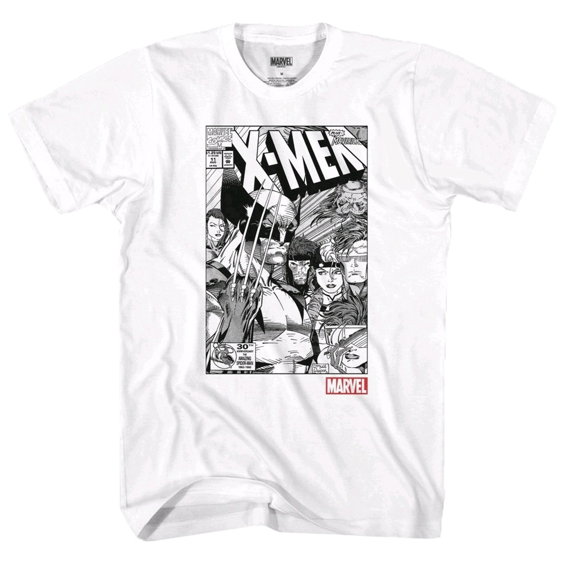 Marvel XMen Men's Newsprint Style XMen Comic Book Cover Print TShirt