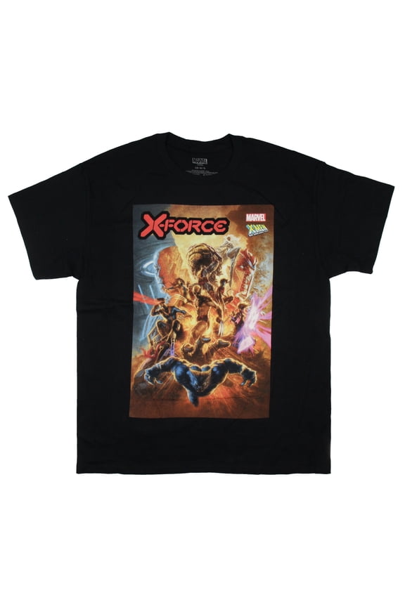 Marvel X-Men Men's X-Force 60Th Anniversary Comic Book Short Sleeve Adult Graphic T-Shirt