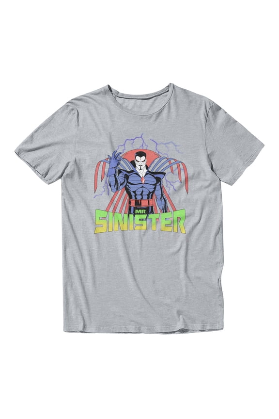 X-Men Mister Sinister Animated Series Retro Men's T Shirt (Sport Grey, S-XXXL)
