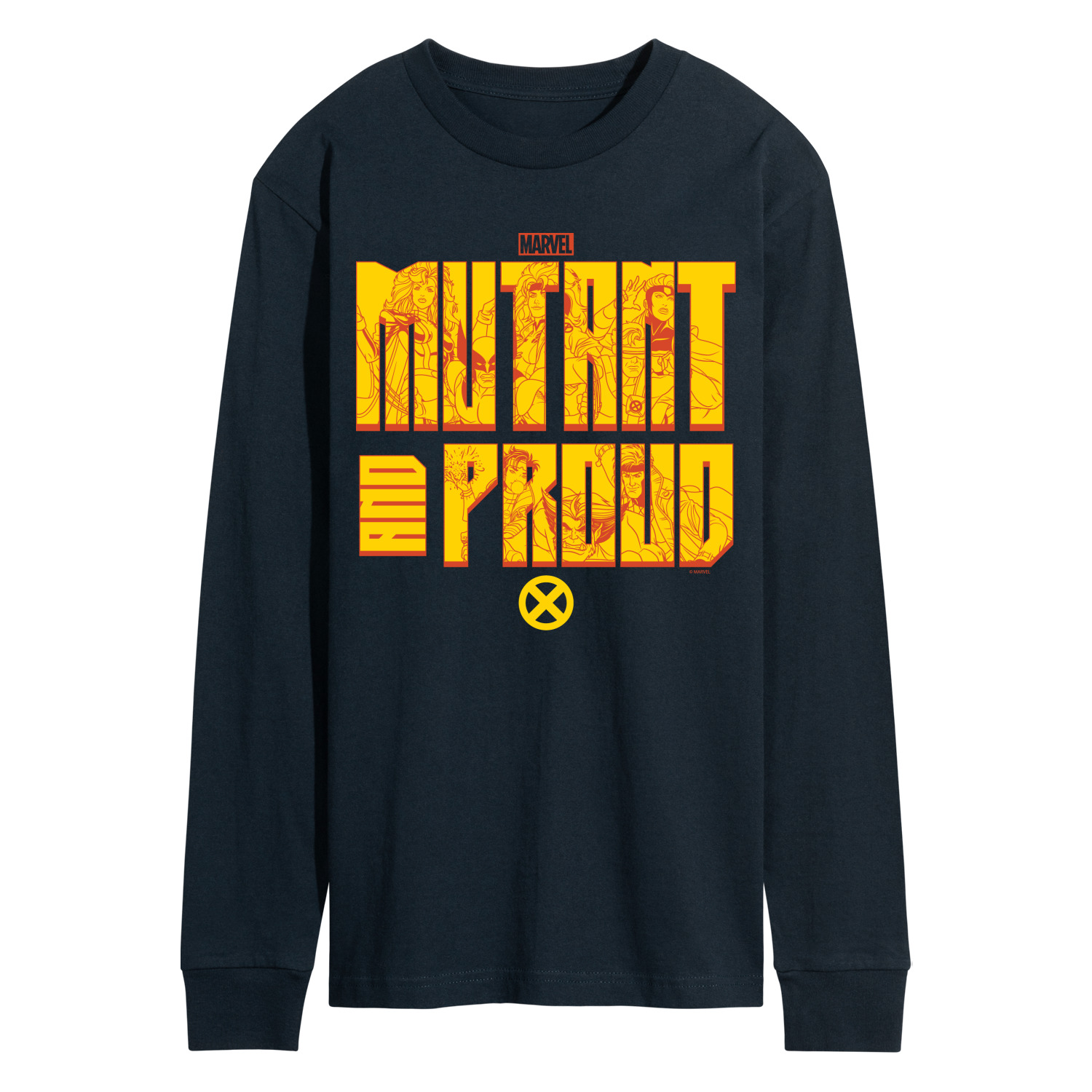 Marvel X-men - Mutant And Proud - Men's Long Sleeve Graphic T-shirt 