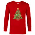 thumbnail image 1 of Marvel X-Men Mutant Christmas Tree - Long Sleeve T-Shirt for Men – Customized-New Red, 1 of 5