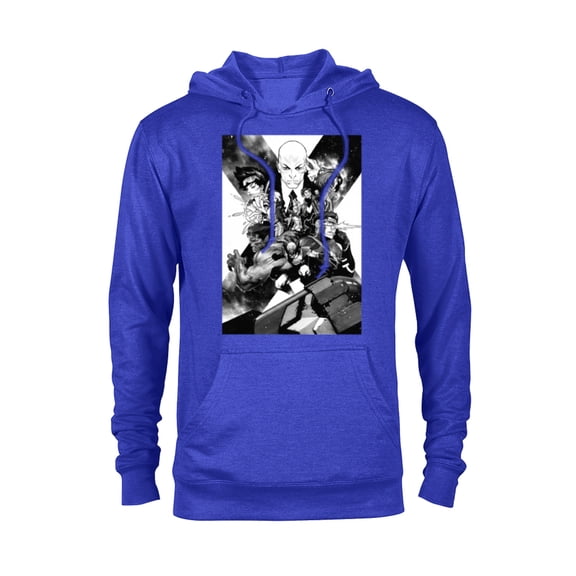 Marvel X-Men Mutant Super Heroes Black and White - Pullover Hoodie for Adults – Customized-Royal Heather