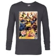 thumbnail image 1 of Marvel X-Men Mutant Super Heroes Trading Card - Long Sleeve T-Shirt for Men – Customized-Charcoal Heather, 1 of 5