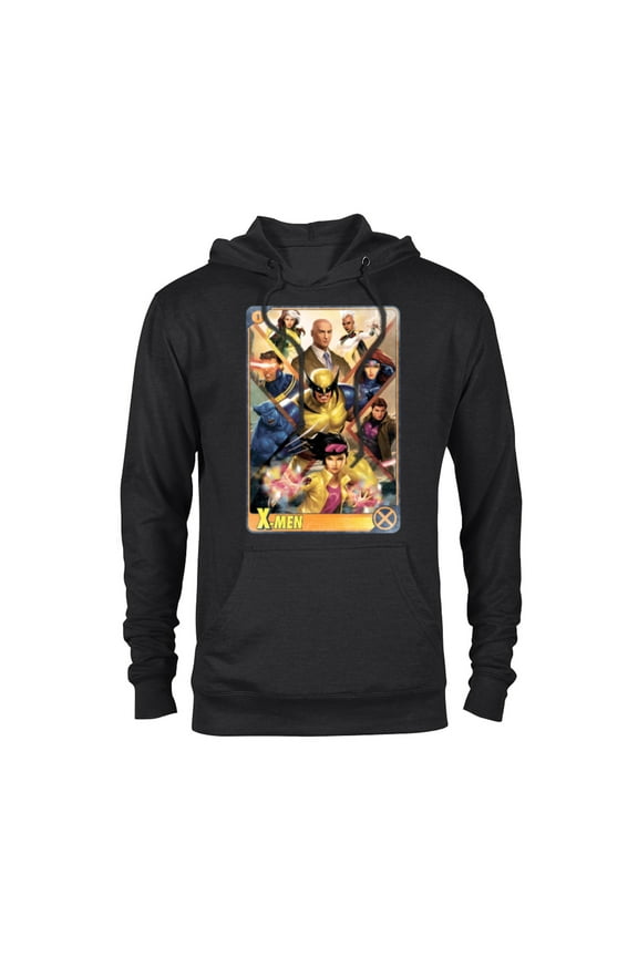 X-Men Mutant Super Heroes Trading Card - Pullover Hoodie for Adults – Customized-Black