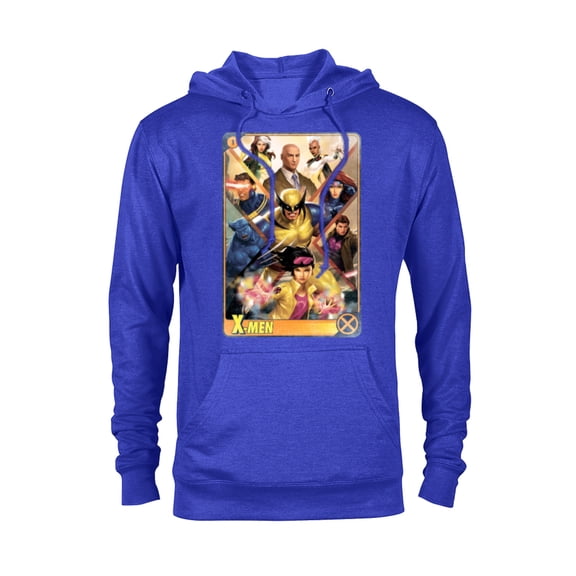 Marvel X-Men Mutant Super Heroes Trading Card - Pullover Hoodie for Adults – Customized-Royal Heather
