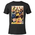 thumbnail image 1 of Marvel X-Men Mutant Super Heroes Trading Card - Short Sleeve Blended T-Shirt for Adults – Customized-Black, 1 of 5