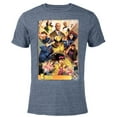 thumbnail image 1 of Marvel X-Men Mutant Super Heroes Trading Card - Short Sleeve Blended T-Shirt for Adults – Customized-Navy Heather, 1 of 5