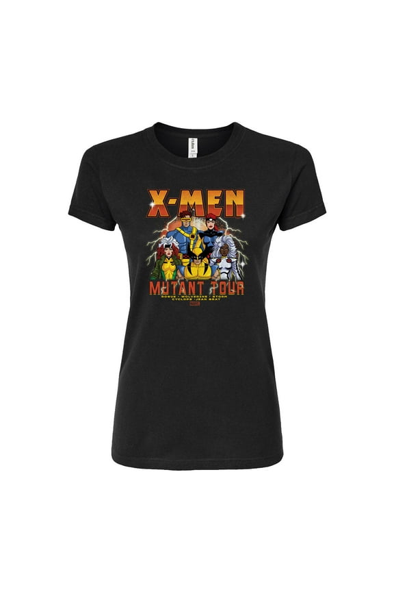 X-Men - Mutant Tour Band - Juniors Fitted Graphic T-Shirt