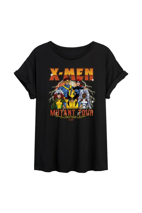 X-Men - Mutant Tour Band - Women's Oversized Graphic T-Shirt
