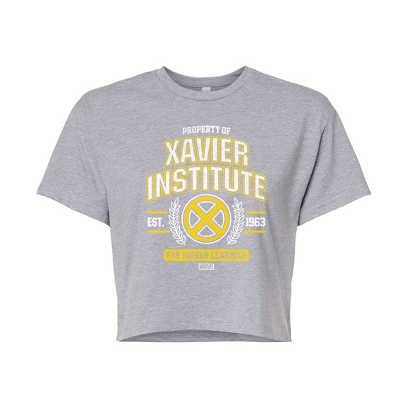 Marvel X-Men - Property Of Xavier Institute - Juniors Cropped Graphic T-Shirt